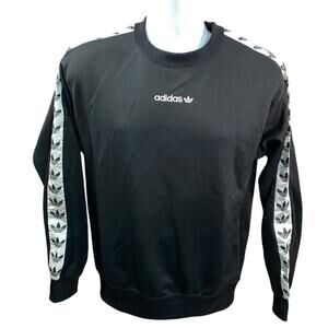 Adidas Women's Sweatshirt Pullover Long Sleeve Size XS Black White